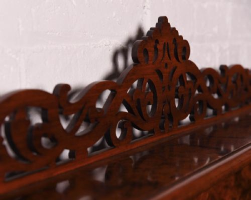 fig 3. Victorian burr walnut low bookcase 