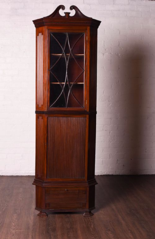 Mahogany 3 Piece Corner Cabinet