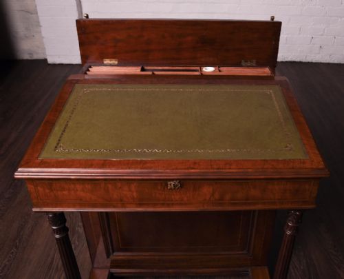 fig 1. Scottish Mahogany inlaid davenport desk by Morrison of Edinburgh