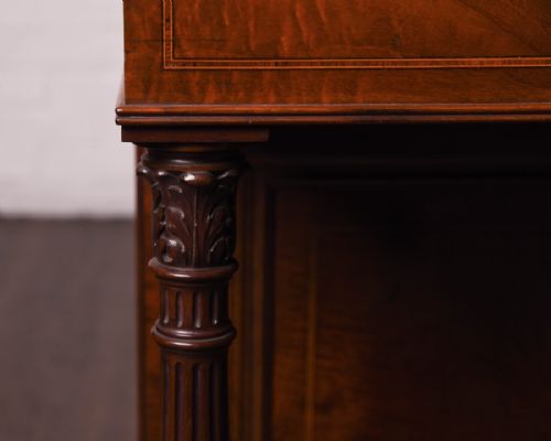 fig 6. Scottish Mahogany inlaid davenport desk by Morrison of Edinburgh