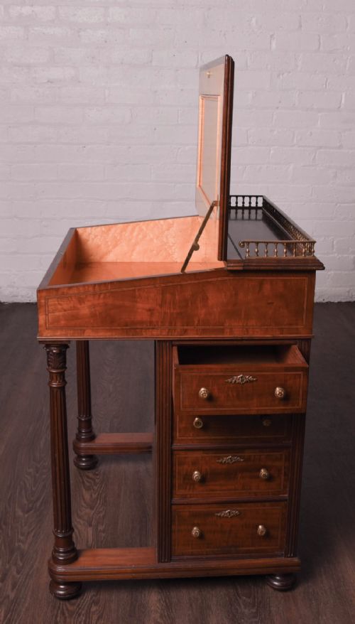 fig 7. Scottish Mahogany inlaid davenport desk by Morrison of Edinburgh