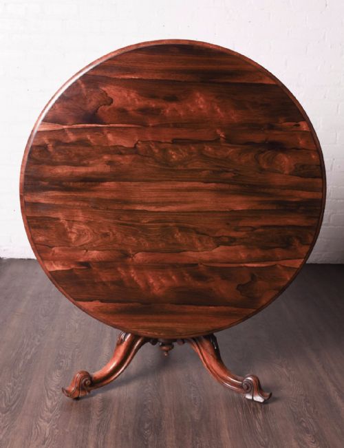 Victorian Rosewood Snap Top Loo Table