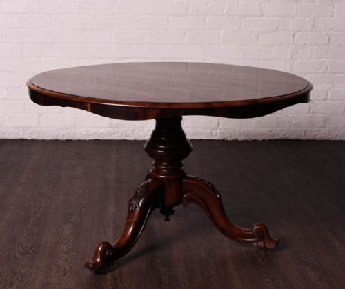 fig 2. Victorian rosewood snap top loo table