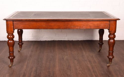 Victorian Mahogany  Library Writing Desk