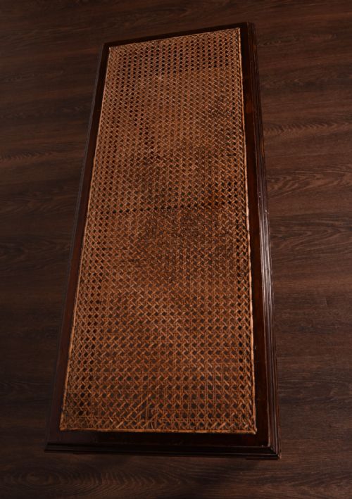 fig 2. Edwardian mahogany bergere stool