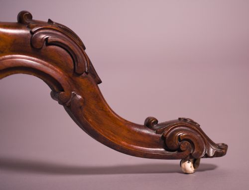 fig 2. Victorian rosewood fold over card table 