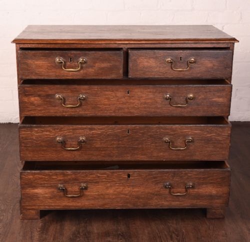 fig 2. Georgian oak chest of drawers