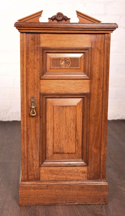 Edwardian Walnut Bedside Cabinet
