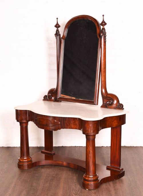 Stunning Victorian Marble Top Dressing Table