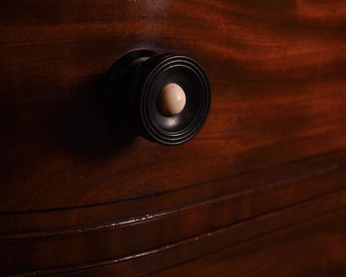 fig 3. Victorian Mahogany barrel chest of drawers