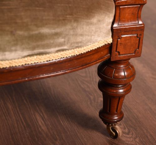 fig 3. Victorian walnut button back arm chair