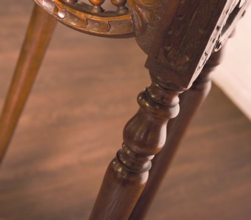 fig 2. Quality carved oak plant stand