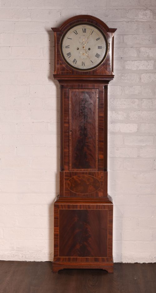 Scottish Mahogany Long Case Grandfather Clock by David Husband Kirkcaldy