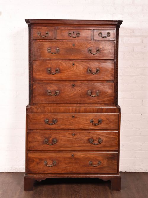 Georgian Mahogany Chest on Chest