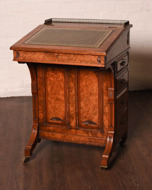 Outstanding Bur Walnut Davenport by John Taylor of Edinburgh