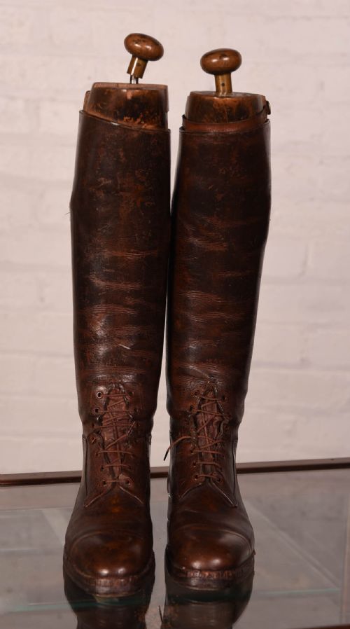 Pair of Antique Leather Riding Boots