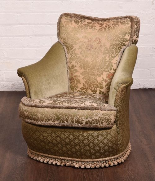 An Original Upholstered  Tub Chair