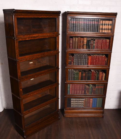 Matched Pair of Globe Wernicke Sectional Bookcases