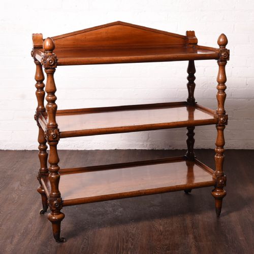 Victorian Scottish Mahogany 3 Tier Dumbwaiter