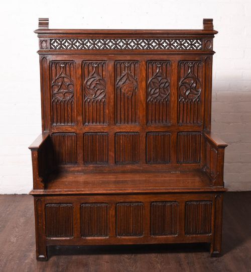 Stunning Carved Gothic Bench