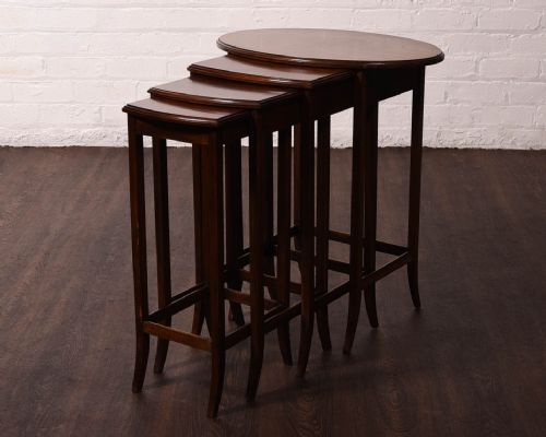 Edwardian Mahogany Nest of 4 Tables