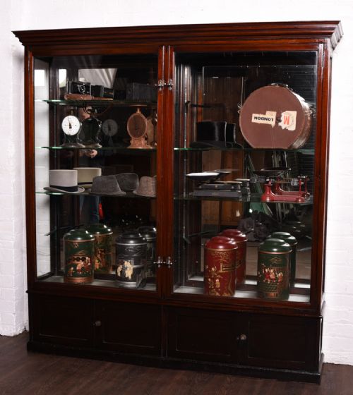 Victorian Mahogany Shop Fitting Display Cabinet