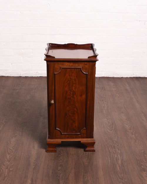 Flame Mahogany Edwardian Bedside Cabinet