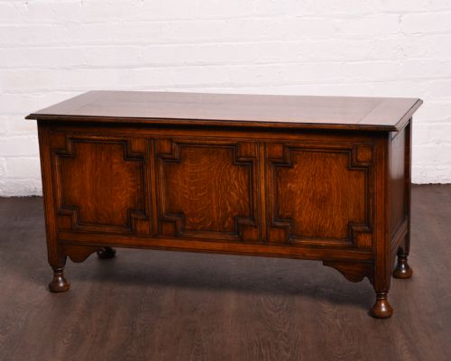 An Oak Panelled Blanket Box