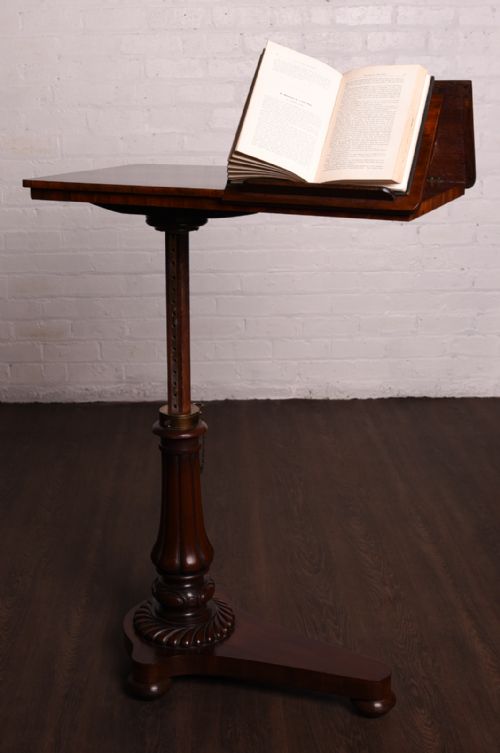 Superb Victorian Mahogany Adjustable Reading Stand