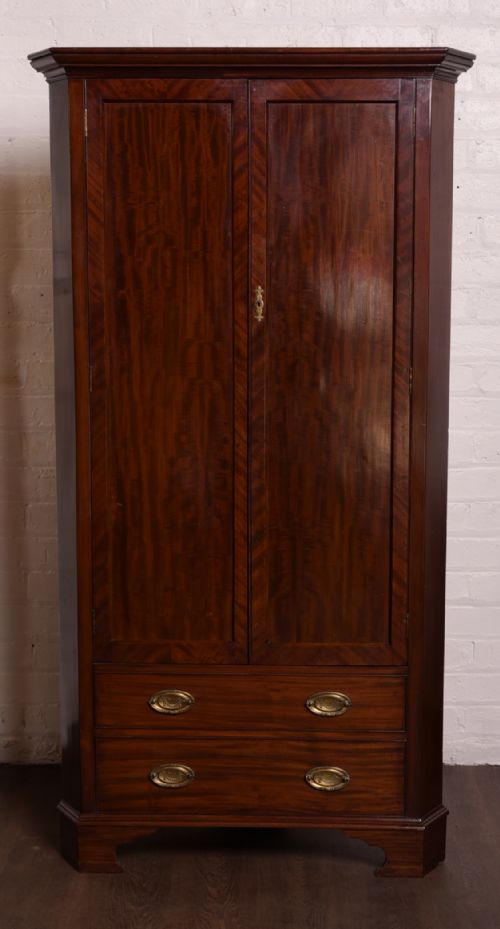 Stunning Quality Mahogany Corner Hall Wardrobe