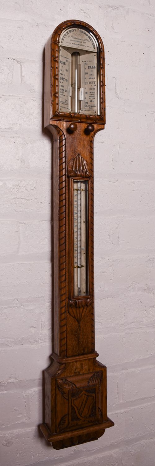 Superb Admiral Fitzroy Stick Barometer