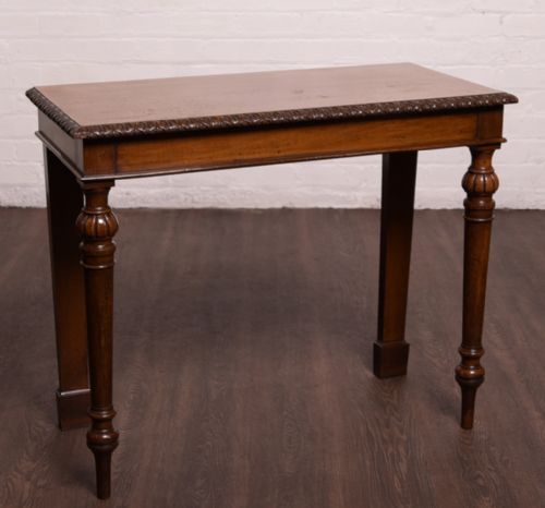 Victorian Carved Oak Hall Console Table