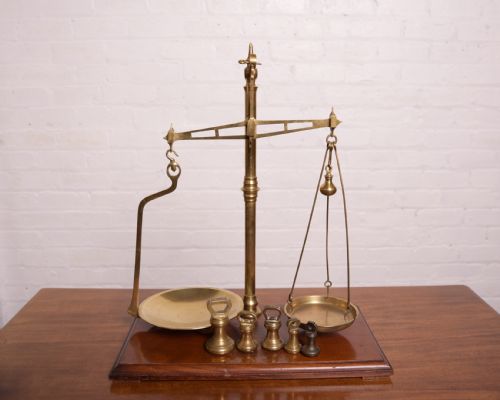 Set of Brass Avery Balance Scales