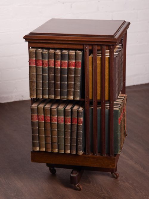 Edwardian Mahogany Revolving Bookcase