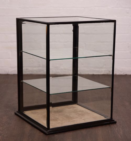 Victorian Ebonised Shop Display Cabinet