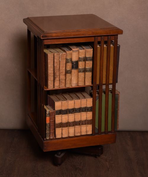 Edwardian Mahogany Revolving Bookcase