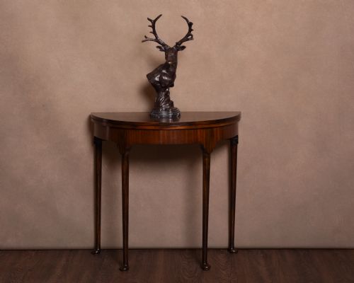 Edwardian Mahogany Fold Over Card Table