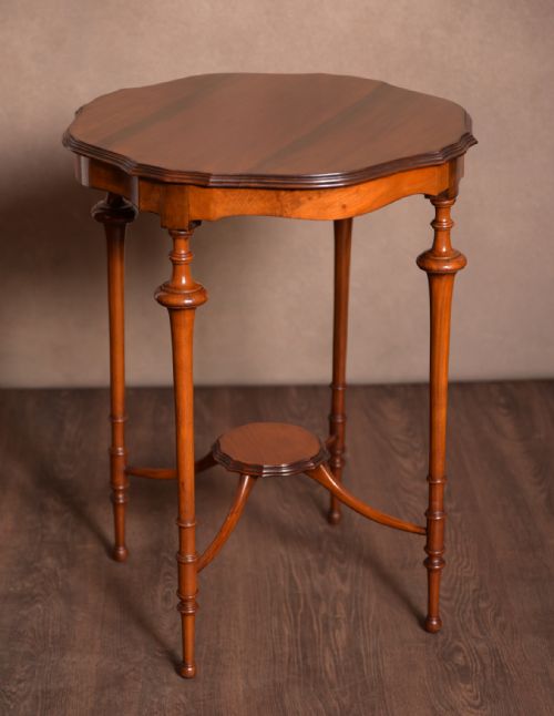Elegant Edwardian Walnut Occasional Table