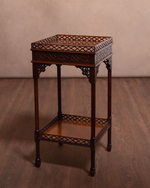 Chinese Chippendale Edwardian Jardiniere Stand