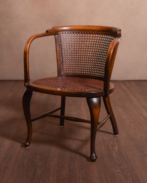 Edwardian Bergere Arm Chair