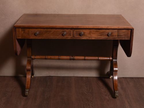 19th Century Inlaid Mahogany Sofa Table