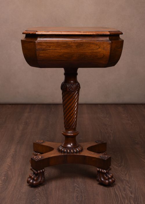 Stunning William IV Rosewood Teapoy