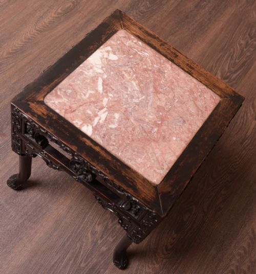 Chinese Carved Side Table