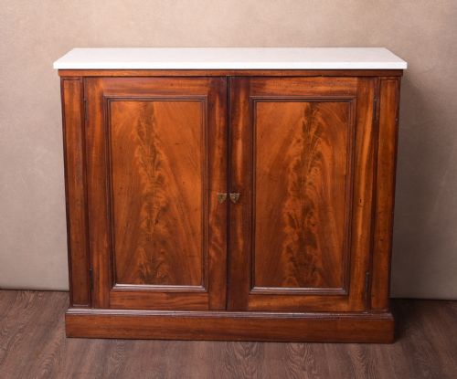 An Early 19th Century Marble Top Side Cabinet