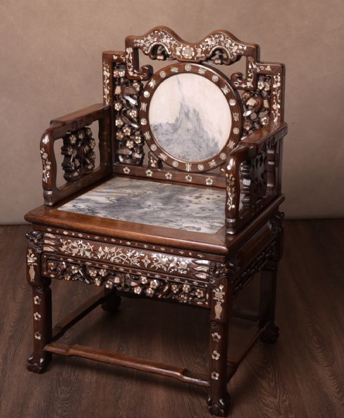 Stunning 19th Century Chinese Rosewood Hall Hair