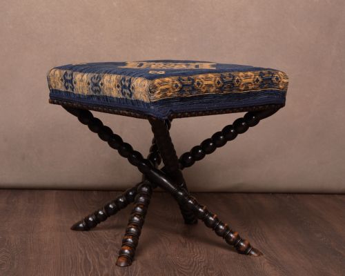 Unusual Bobbin Turn Foot Stool