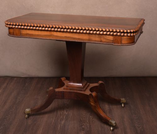 Stunning Regency Rosewood Fold Over Tea Table