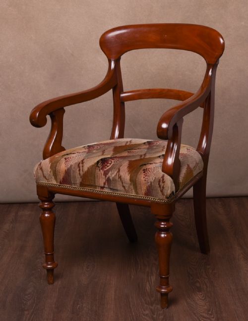 Superb Victorian Mahogany Desk Chair