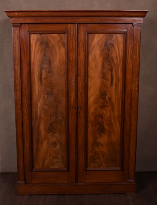 Victorian Flame Mahogany 2 Door Wardrobe