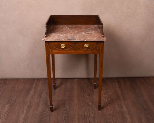 Neat Edwardian Adams Style Night Stand /Side Table